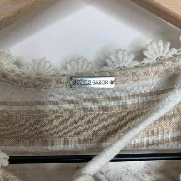 Dodo Bar Or Yehuda Tassel Embellished Jacket Tan Women’s Medium - Picture 8 of 16